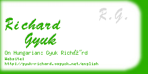 richard gyuk business card